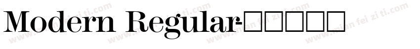 Modern Regular字体转换